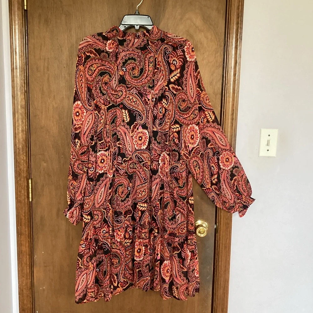 Relisted Harper 241 boho paisley floral print dress 20W - Picture 10 of 17